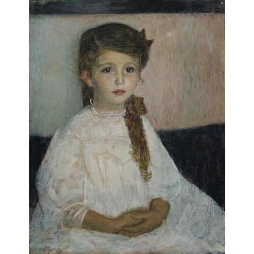 Bettina Bauer (1908) by Max Kurzweil reflects his refined Vienna Secessionist style, blending Symbolism, Impressionism, and Art Nouveau influences.
