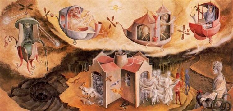 Creation of the world or microcosm by Remedios Varo