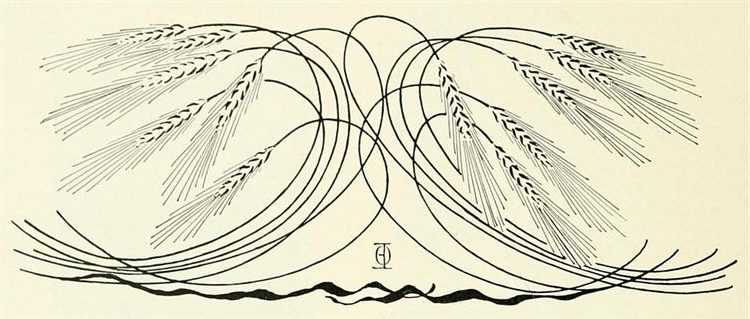 Décoration, épis de blé by Otto Eckmann