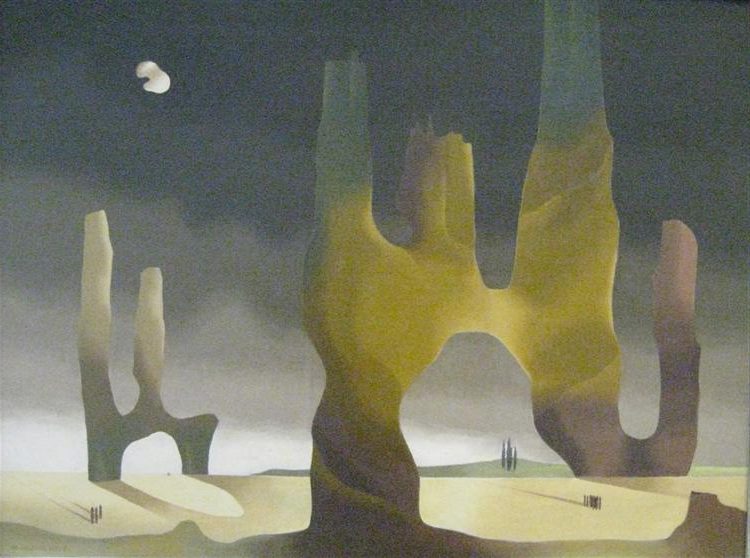 Den vaknade vidden (1935) by Sven Jonson reflects his surrealist approach.