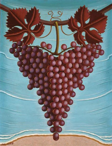 El Racimo de Uvas (1944) reflects her fascination with nature and surrealism.