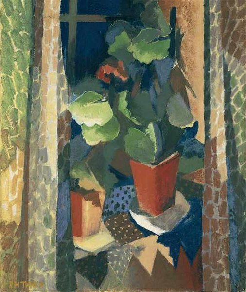 Geranium in Night Window (1922) is a striking example of his modernist approach to still life and abstraction. 