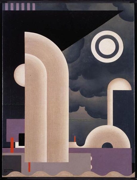 Haven - Opus 2 (1926) reflects his commitment to geometric abstraction and industrial themes. 