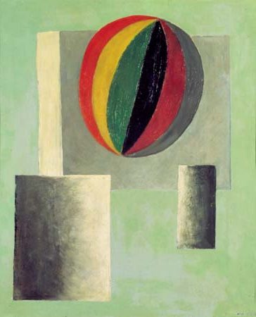 Hot Air Balloon (1926) reflects his early exploration of modernist abstraction and dreamlike imagery. 