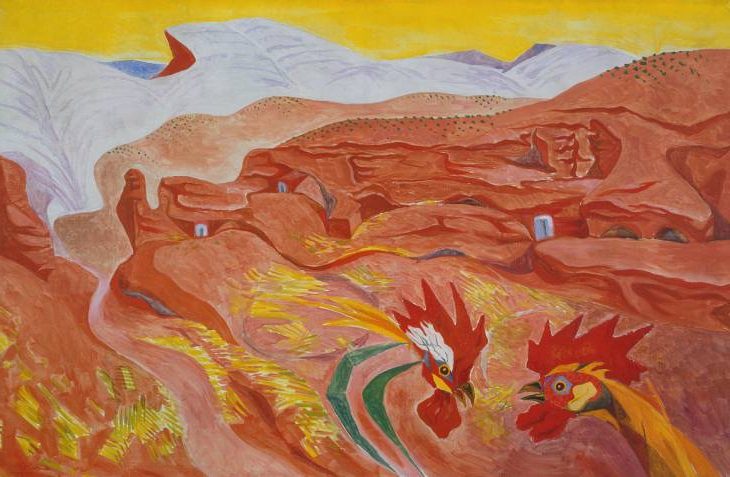 Ibdes in Aragon (1935) reflects his exploration of landscape, history, and surrealist transformation.