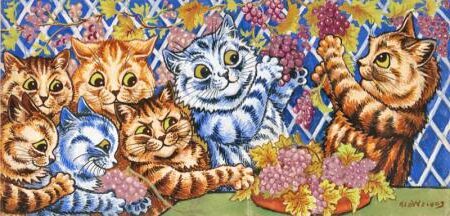 IN THE VINEYARD by Louis Wain