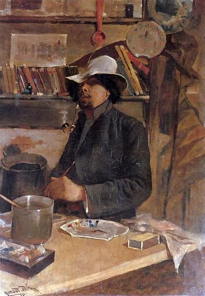 Jan Toorop’s Self-Portrait (1883) reflects themes of self-examination, identity, and artistic introspection.
