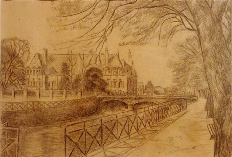 L'Odet Devant La Préfecture served as an important inspiration for his artistic and literary works
