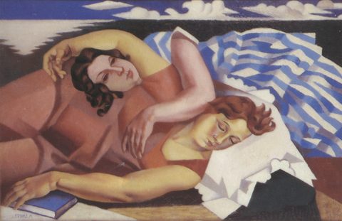 La Plage (1920) by André Lhote reflects his engagement with Cubism, specifically the more structured and harmonious aspects of Synthetic Cubism. 