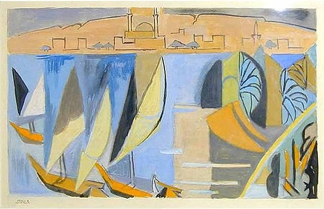 Le Nile (1952) by André Lhote reflects his continued exploration of Cubism, but with a more evolved and personalized approach