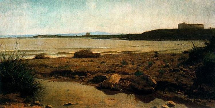 Marina in Castiglioncello (Marina a Castiglioncello) by Giuseppe Abbati, 1863