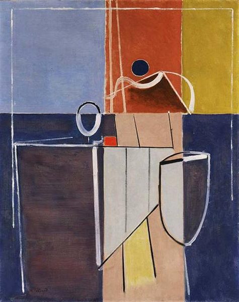 Maritime (1931) by Karl Knaths draws on themes related to the sea and maritime life