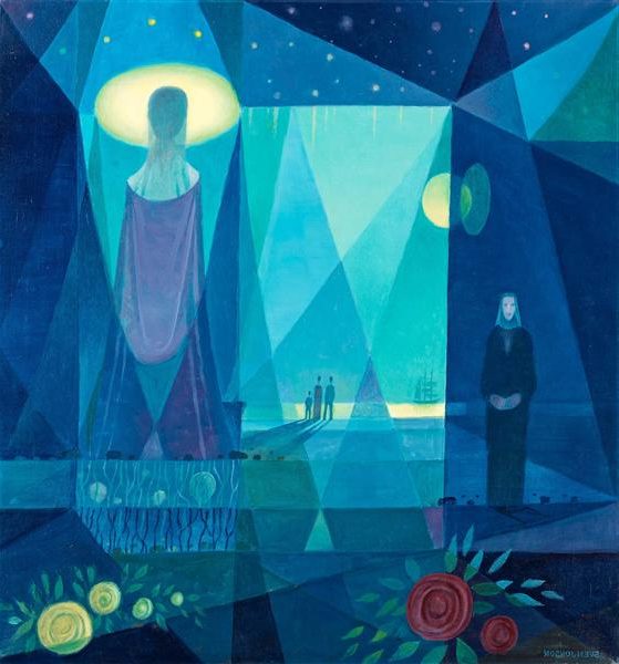 Nattlig Vision by Sven Jonson reflects his surrealist and modernist influences