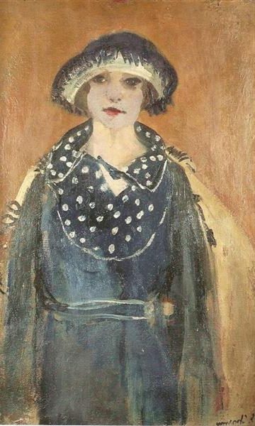 Self Portrait with Hat (c. 1920) reflects both her artistic confidence and personal style