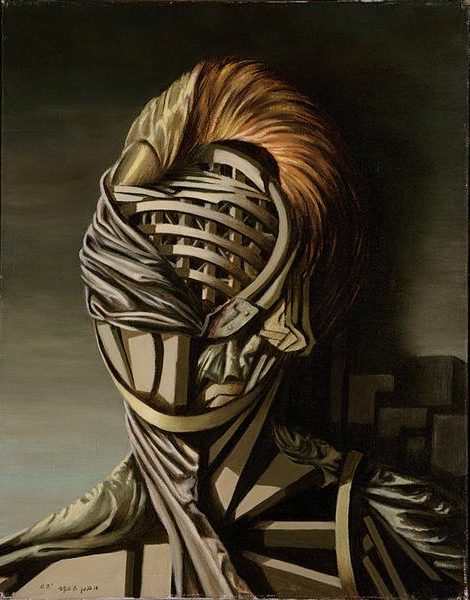 Kay Sage's Small Portrait (1950) reflects her distinct surrealist approach.