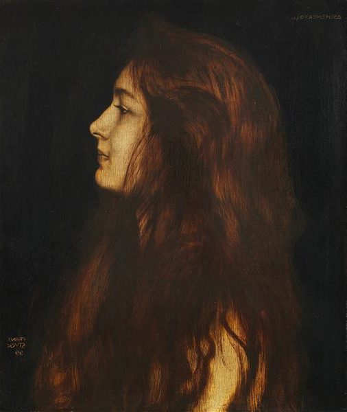 Cenerentola (Aschenbrödel, c. 1899)  emphasizes themes of melancholy, isolation, and transformation.