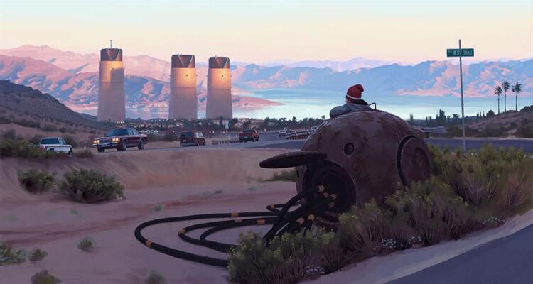 Tales from the Loop (2014) reflects a surreal blend of retro-futurism and nostalgia