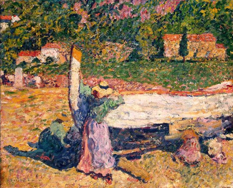 The Boat (1899) by Louis Valtat is an example of his transition from Impressionism to a more expressive, color-driven style.