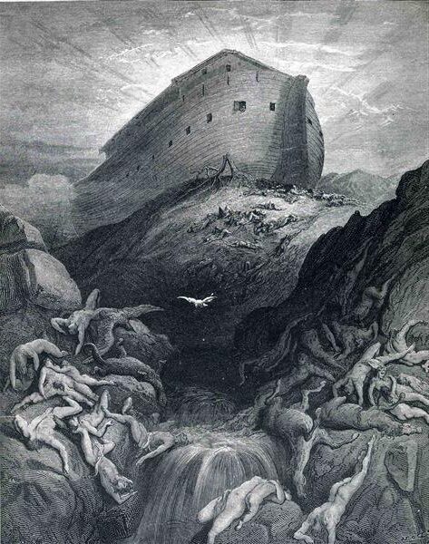 The Dove Sent Forth from the Ark (1866) reflects themes of hope, renewal, and divine promise.
