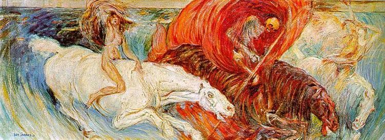 The Horsemen of the Apocalypse by Carlo Carra in 1908