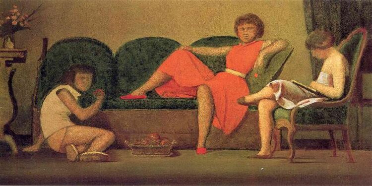 Three sisters by Balthus in 1954