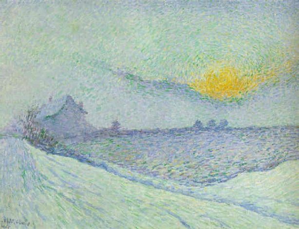 Winter Sun (1892) reflects the Symbolist movement’s emphasis on mood, atmosphere, and the emotional impact of nature.