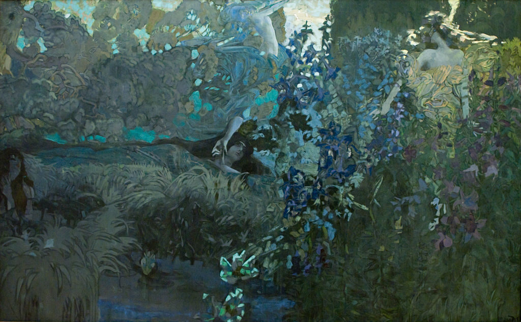 Morning, 1897, by Mikhail Vrubel  reflects the quiet, dreamlike atmosphere of dawn.