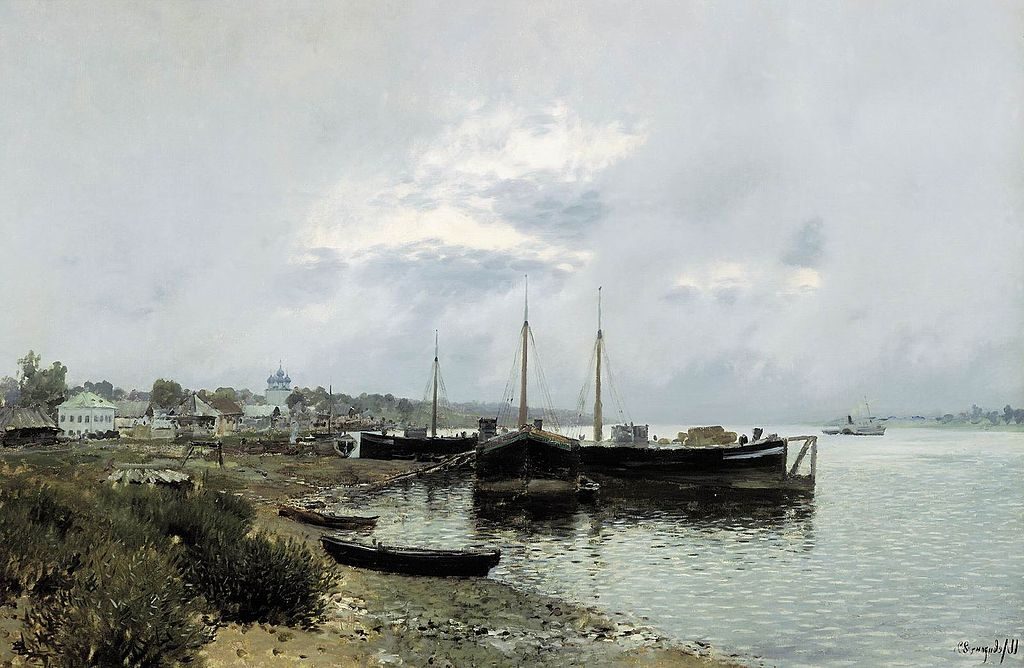 Plyos, 1889, by Isaac Levitan  reflects Levitan's deep connection to the Russian countryside.