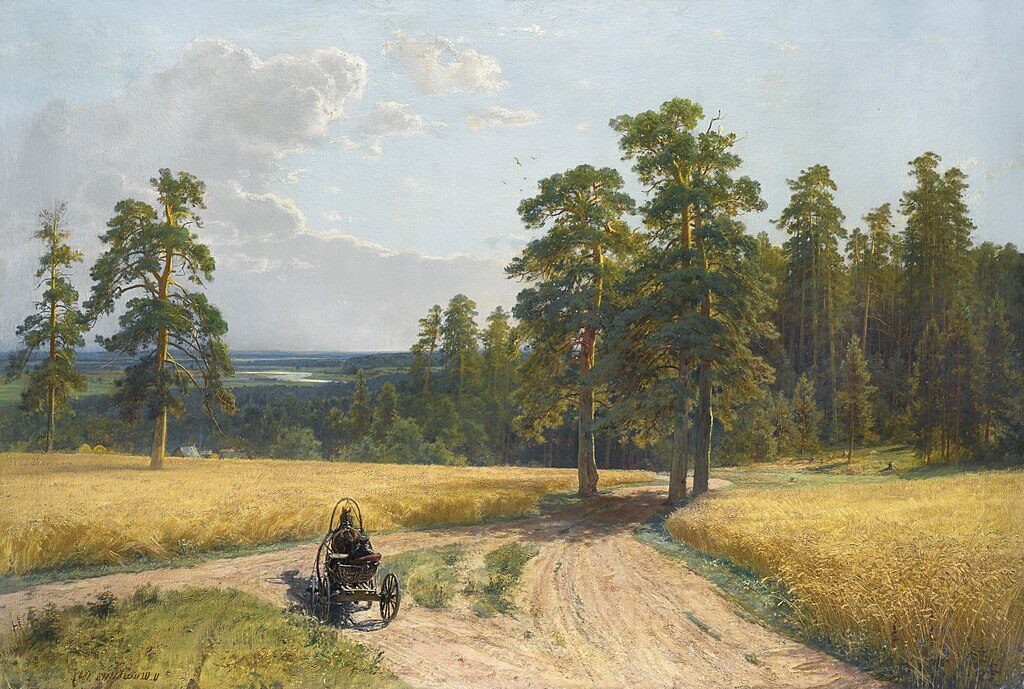 At the Edge of the Pine Forest, 1897, by Ivan Shishkin reflects the quiet beauty and solitude of the natural world.