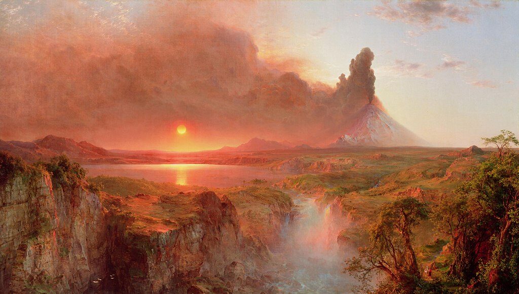 Cotopaxi, 1862, by Frederic Edwin Church reflects the raw power and sublime beauty of nature.