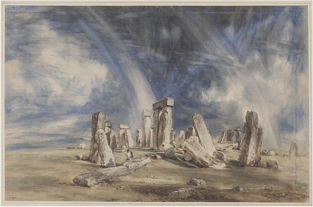 Stonehenge (1835) by John Constable reflects the ancient monument's mysterious and dramatic presence in the landscape.