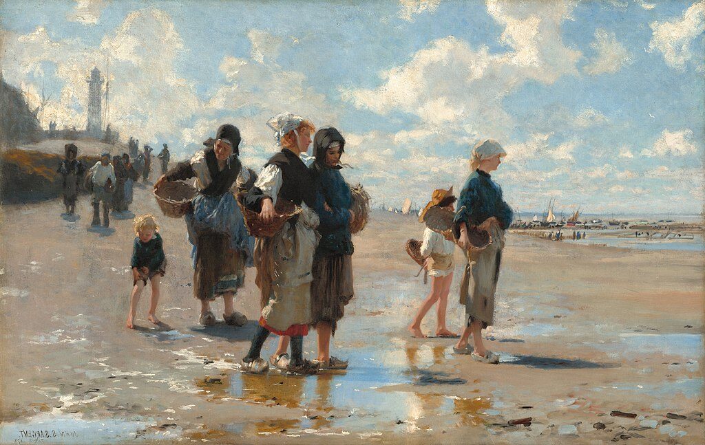 Fishing for Oysters at Cançale (a.k.a. En route pour la pêche or Setting Out to Fish), 1878 reflects Sargent’s fascination with everyday life.