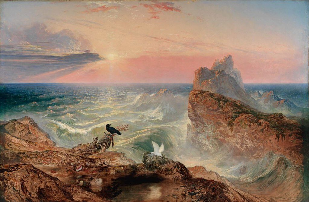 The Assuaging of the Waters, 1840 by John Martin reflects renewal and divine mercy following destruction.