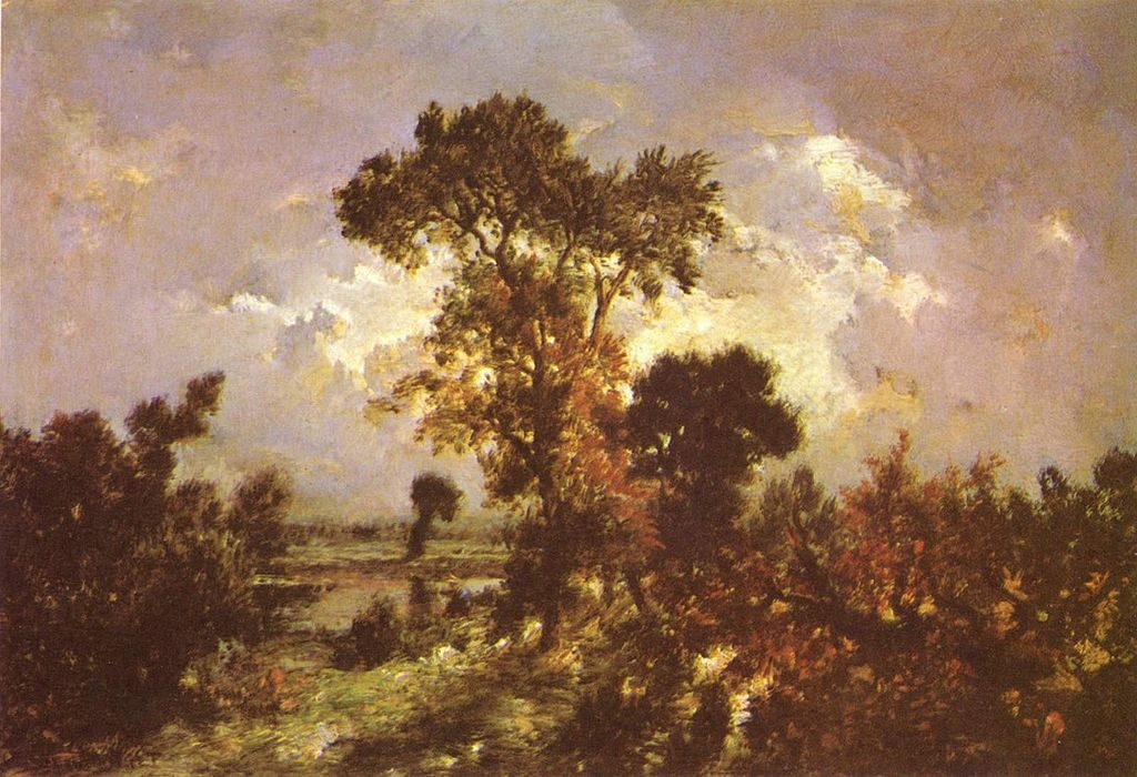 The Fisherman, 1848–49 by Théodore Rousseau  reflects the harmony between humanity and nature.