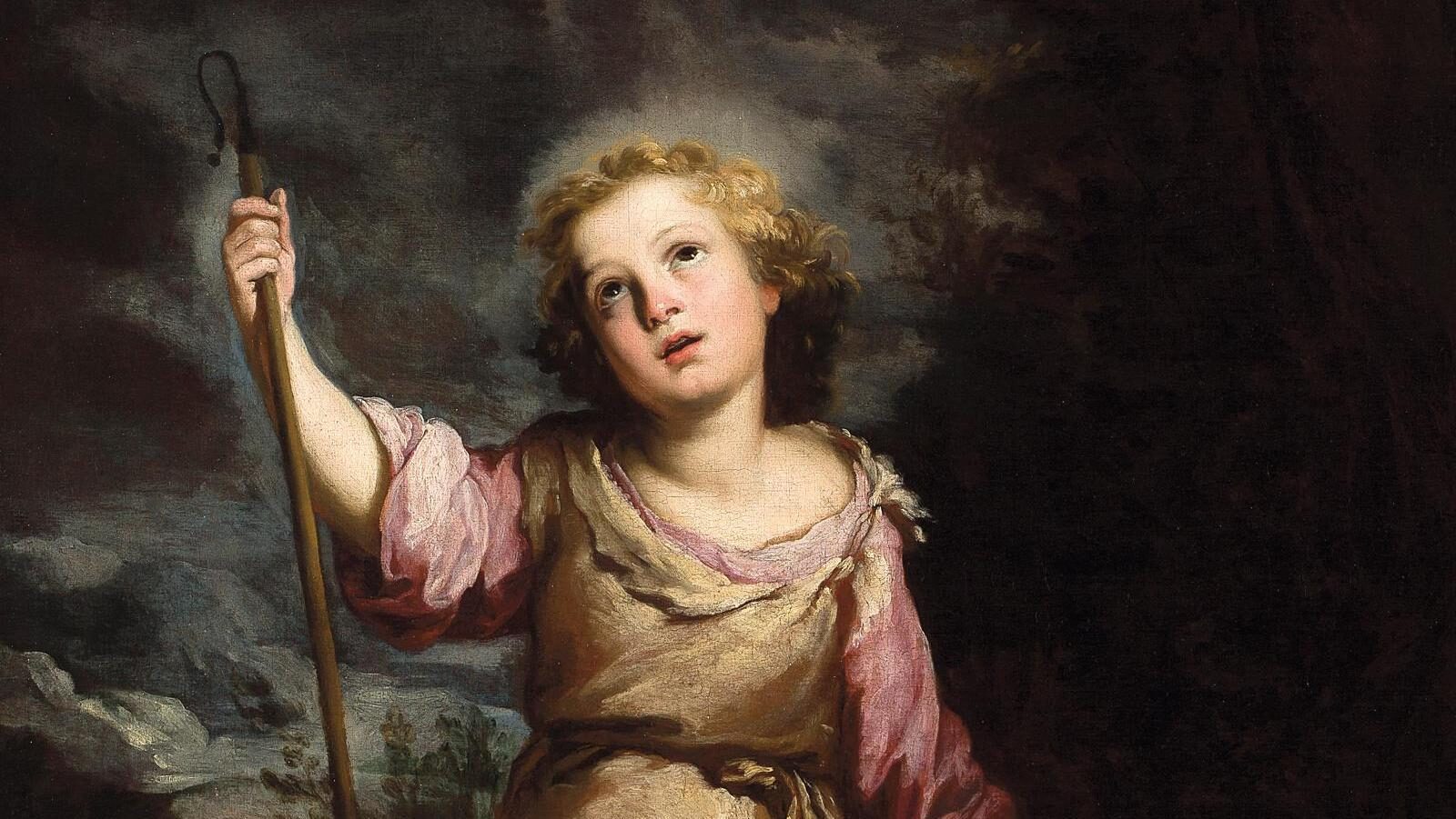 The Infant Christ as the Good Shepherd by Bartolome Esteban Murillo