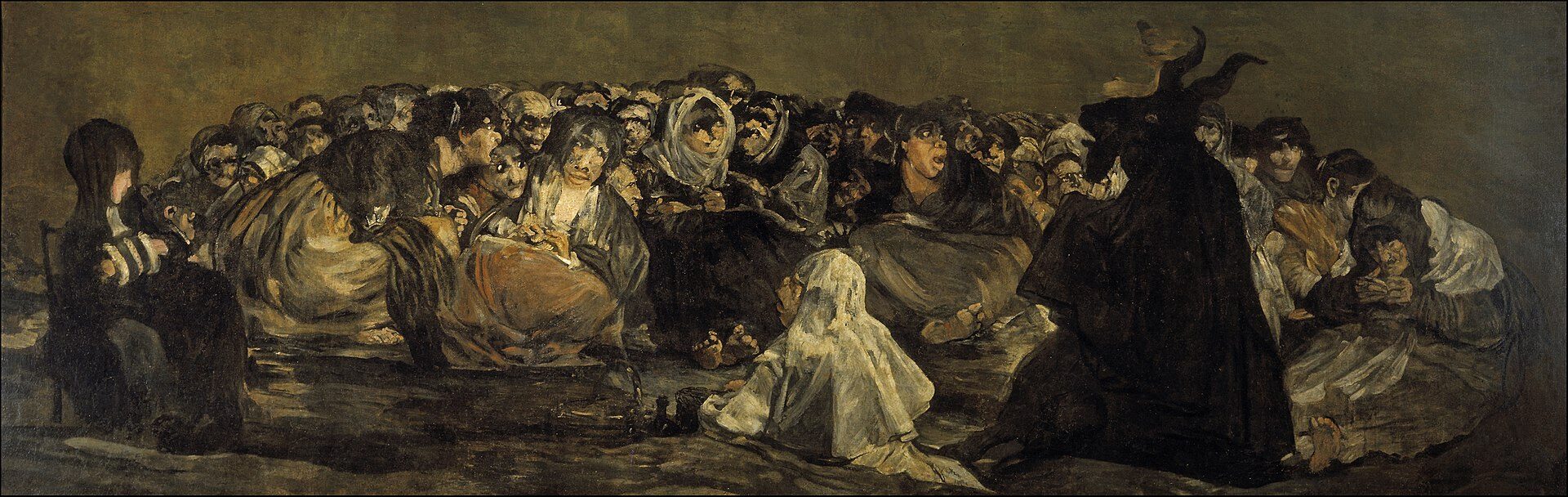 Witches' Sabbath or Aquelarre is one of 14 from the Black Paintings series.