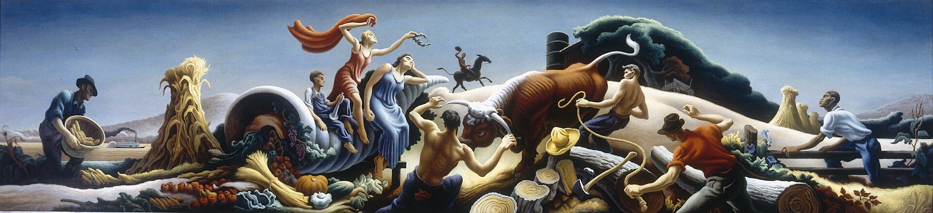 Achelous and Hercules, a 1947 mural made for a Kansas City department store