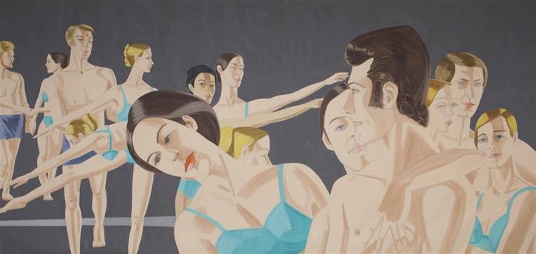 Private Domain, 1969, by Alex Katz  reflects an intimate moment framed with cinematic stillness.