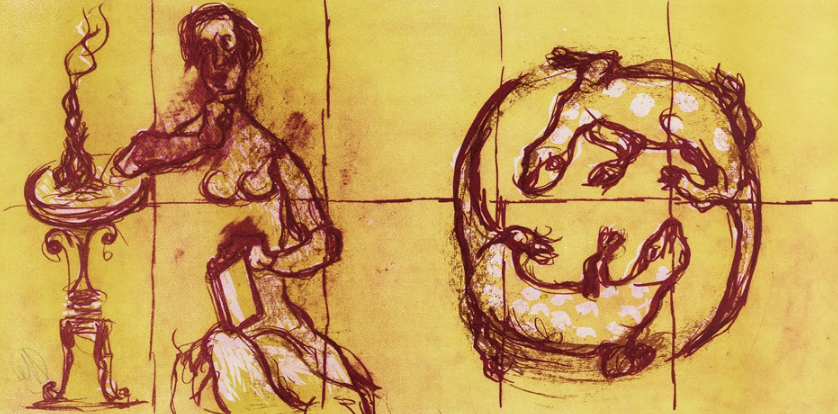 Genesis, 2022, by Markus Lüpertz reflects a mythic and poetic vision of human origins.