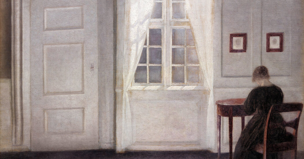 Interior in Strandgade, Sunlight on the Floor (1901) by Vilhelm Hammershoi