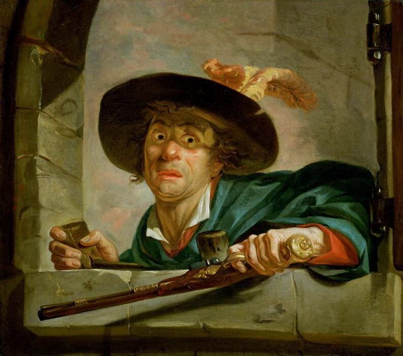 The Jealous Husband (1735-1802) by Joseph Ducreux
