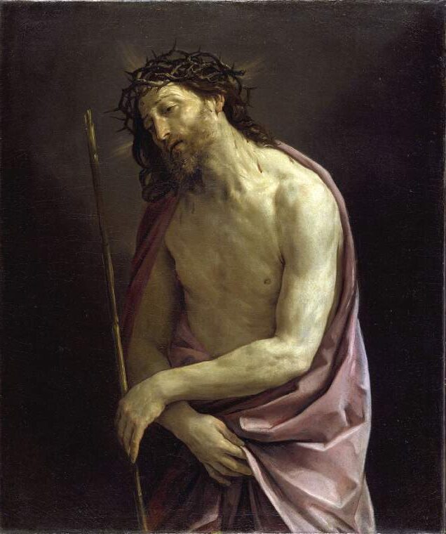 Ecce Homo (c. 1639) by Guido Reni  reflects themes of suffering, humility, and redemption.