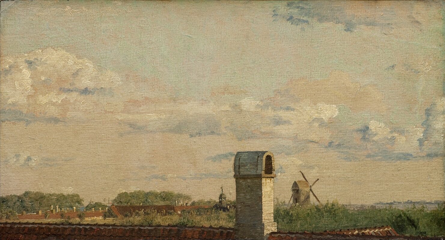 View from a Window in Toldbodvej Looking Towards the Citadel in Copenhagen