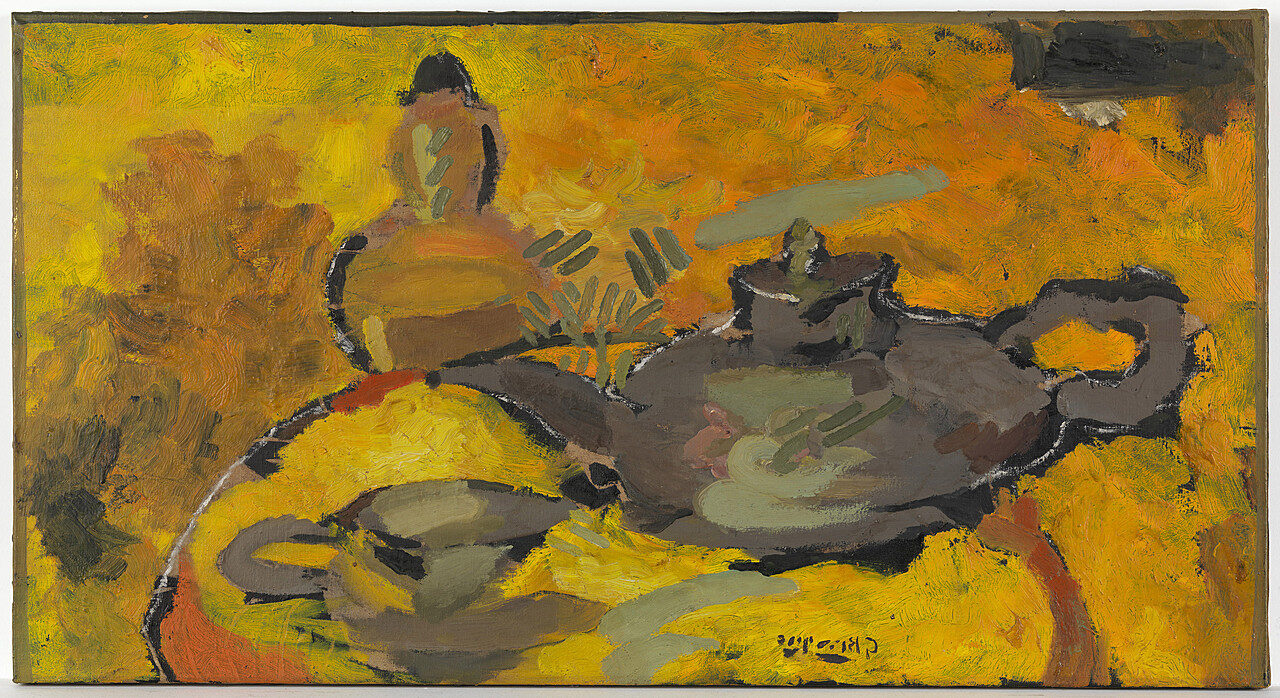 Teapot on Yellow Background (Théière sur fond jaune), 1955