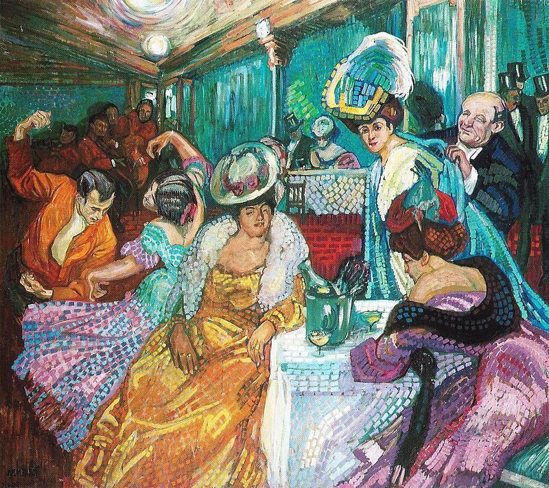Nattcafé I, 1905–1906 by Axel Törneman reflects the psychological tension and fleeting interactions of urban nightlife.