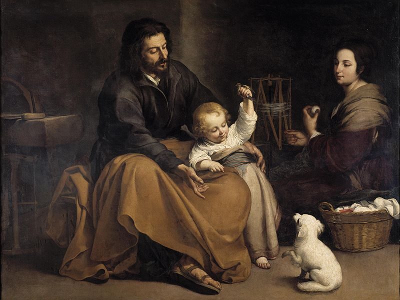 The Holy Family with a Little Bird (c. 1645–1650)  reflects themes of familial tenderness, innocence, and divine love.