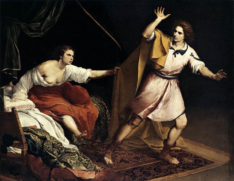 Joseph and Potiphar’s Wife (c. 1640–1645) reflects themes of temptation, virtue, and moral integrity. 