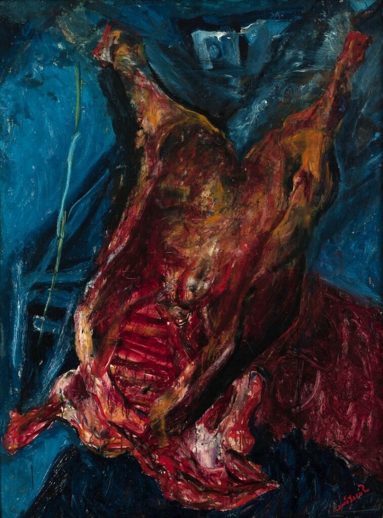 Carcass of Beef, c. 1925, by Chaim Soutine reflects a raw and visceral exploration of mortality, texture, and movement.