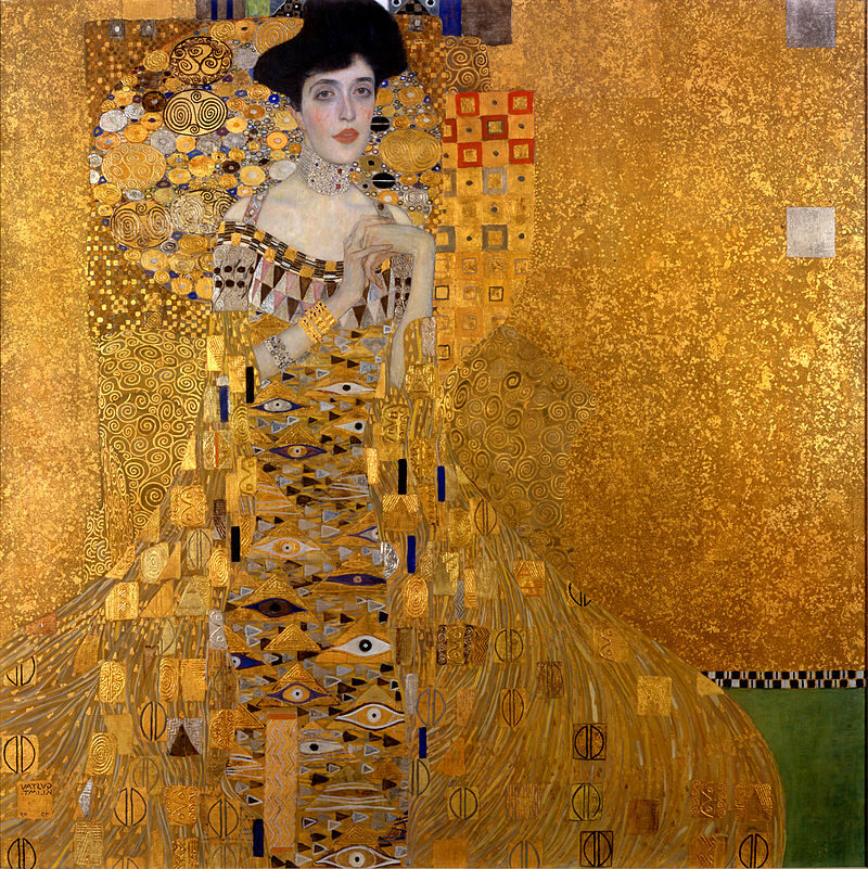 Portrait of Adele Bloch-Bauer I (1907) reflects the pinnacle of Klimt’s Golden Phase