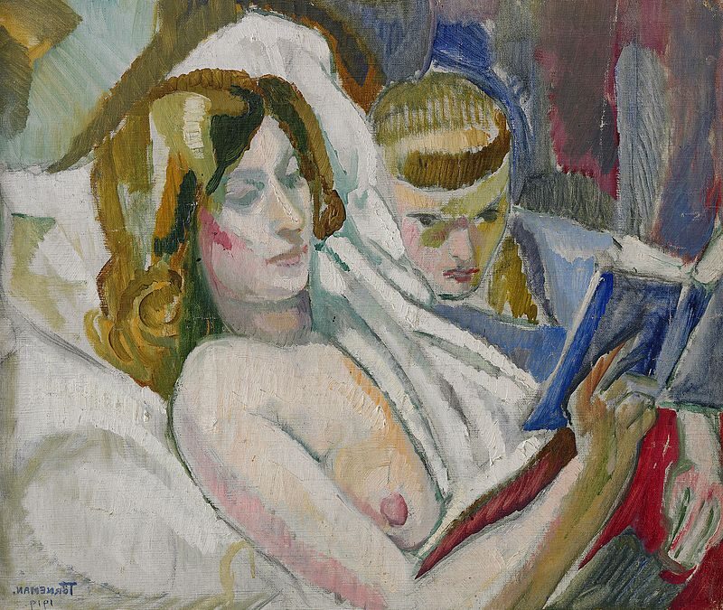 Sagostund, 1919 by Axel Törneman reflects the warmth and intimacy of storytelling.